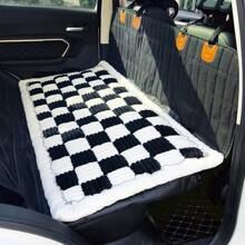 ZD-Accessories    Backseat Pet Bed, Truck Plaid Dog Bed Car Back, Deluxe Dog Covers, Non-Slip Travel Pet, Fit Backseat Extenders And Trucks SUVs (, 24.8x54 Inch)       Stuff - 黑白 - 查看 3