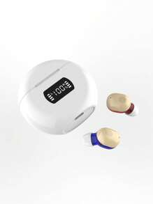 Rechargeable In-Ear Hearing Aid-USB-C Charging, Lithium Polymer Battery, Compact Design, Used For Hard Shell Storage-Hearing Aid For Hard Of Hearing (White), Hearing Aid Accessories | Hidden Hearing Aid | Orderly Charging, Rechargeable Hearing Aid For The Elderly.