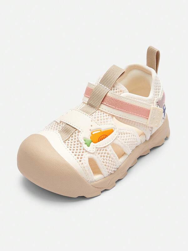 Balabala Boys'Disney Outdoor Sport Sandals – Breathable Mesh Closed-Toe Summer Shoes With Cartoon Design, Adjustable Strap, Non-Slip Rubber Sole – Lightweight & Comfortable Hiking Sandals For Boys & Girls