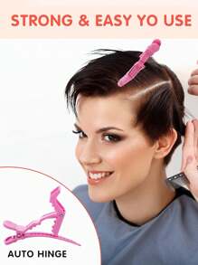 Hot Pink Alligator Hair Clips Set -Sectioning Clips For Professional Hair Styling And Salon Use.Ondder Alligator Hair Clips, 4.5 Inch Clips For Hair Sectioning, Hair Styling Accessories For Women Men , Multicolor.Alligator Hair Clips - Salon Pro Sectioning And Cutting Clips For Hairstyling.