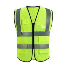 High Visibility Security Working Reflective Vest Personalized Construction Traffic Outdoor Cycling Wear For Men Woman