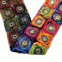 1 Yard Colorful Embroidered Satin Ribbon With Vintage Embroidery, Suitable For DIY Handicrafts, Clothing Accessories, Shoe Uppers - Multicolor - View 3