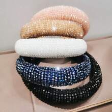 Beautiful/Plastic/Fashionable Rhinestone Tube Tiara - Rosa - 查看 7