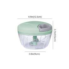 1pc Green Stainless Steel Garlic Press Multi-Functional Manual Garlic Masher, Grinder And Slicer For Kitchen Camping - Green - View 12