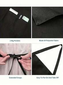 Delantal negro personalizado y personalizado para estilista de cabello, regalo para peluquero, salón de belleza, cosmetólogo, escuela de cosmética, barbero. Regalo único y personalizado ideal para él, ella, novio, novia, papá, mamá, familia, amigos para aniversarios, el día de San Valentín, el día de la madre, cumpleaños, el día del niño, el día del padre, graduación, bodas, Navidad, inauguración de la casa