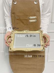 1 件玻璃镜面烘焙蛋糕架、珠宝和化妆品储物托盘、客厅和卧室装饰 - 彩色 - 查看 13