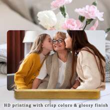 Customized Photo Gifts: Metal Photo Frames With Personalized Photos And Prints, Perfect For Family, Friends, And Loved Ones. Unique Wedding Gifts, Customized Photo Gifts To Cherish Beautiful Moments, Record Every Special Time Worth Celebrating, And Give To Mom, Grandma, Lover, Best Friend, Dad - Multicolor - View 5