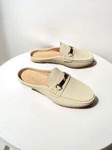 Women's Buckle Strap Flat Sandals, Versatile, Comfortable Beach Shoes, Casual Vacation Style, Fashionable Minimalist Leisure Shoes For Daily Wear