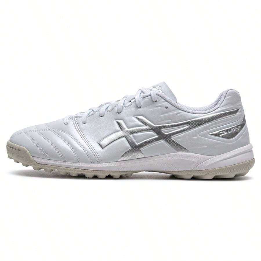 Asics Calzado deportivo para hombre y mujer, calzado de competición, calzado de entrenamiento, calzado de fútbol resistente 1103A112-104 - Blanco/gris plata - Ver 1