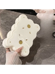 1pc Luxury Creative Plastic Tissue Box Holder, Modern Home And Car Organizer, Decorative Living Room Table Accessory, Premium-Quality Unique Design Tissue Dispenser - Multicolor - View 7