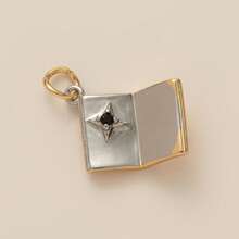 1PC Lucky Biscuit With Opening And Closing, Flower Love, Eight Pointed Star, Sun DIY Handmade Pendant, Women's Gift, Gold Plated