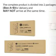 Mobile da cucina VOWNER con 12 ripiani e 4 cassetti, credenza, credenza, credenza alta da cucina con ripiani regolabili, 183x76x40cm