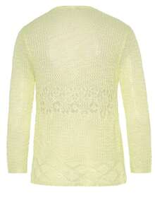 Women Sexy Vacation Knit Thin Cardigans, Hollow Out, Long Sleeve, Beach - Green - View 3