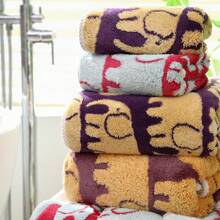 1pc Coral Fleece Bath Towel/2pcs Coral Fleece Bath Towel & Hand Towel Set, Elephant Design, Super Absorbent, Lint-Free, Soft & Skin-Friendly, Suitable For Bathroom, Face & Body, 3 Colors Available - Multicolor - View 6