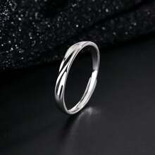 2 Adjustable 925 Sterling Silver Couple Rings, Engagement Rings For Men And Women, Commitment Rings, Wedding Eternal Rings, Couple Rings Jewelry Gifts - Couple Rings - View 6