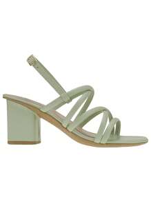 Women's High Heel Sandals Straps Elegant Formal Party Casual Mid-Season - Màu xanh Bạc hà - Xem 5