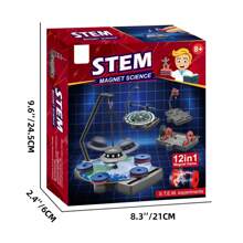 12 合 1 磁悬浮科学套装、反重力磁悬浮套件、磁性科学玩具、教育科学游戏和青少年礼物 - 彩色 - 查看 3