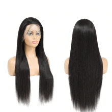 bling hair Perruques en dentelle frontale prédécoupées, 6x4, 5x5, prédécoupées, 13x4, 13x6, perruques en cheveux humains sans colle pré-épilées, perruques en cheveux humains pré-épilées, perruques en cheveux humains lisses, perruques sans colle pour femmes, cheveux humains, perruques en dentelle frontale 360° de 32 pouces