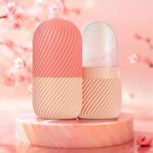 1pc Ice Face Roller, Ice Roller For Face & Eye Puffiness Relief, Facial Massager Contour And Enhance Skin Care & Glow, Ice Facial Roller Mold Cube Back To School - Multicolor - View 13