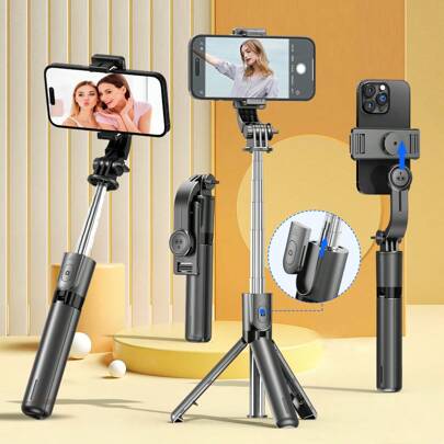 TOKQI Portable Selfie Stick, Extendable Selfie Stick Tripod With Wireless Remote And Tripod Stand, Lightweight And Compact, Compatible With IPhone 15 14 13 12 Pro Xs Max X 8Plus, Android, GoPro