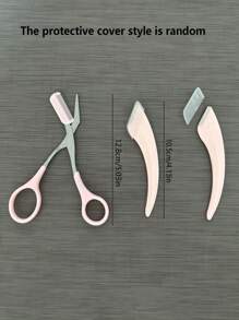Set de 4 piezas/2 piezas/1 pieza de recortadora de cejas de acero inoxidable con cuchilla curva, tijeras para cejas y peine, herramienta de belleza para principiantes apta para cualquier tipo de piel, accesorios para depilación para hombres y mujeres, maquillaje, decoración de habitaciones, tocador, viajes, dormitorio, accesorios de maquillaje, rasuradora de cejas, baratijas, regalos, regalos para mujeres, regalos de Navidad, sorteos, viajes, artículos baratos, artículos esenciales de viaje - Multicolor - Ver 9