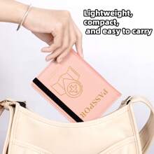 Portapassaporte versátil, cartera portapassaporte, accesorios de viaje esenciales para hombres y mujeres, portapassaporte para viajes, con ranura para tarjeta de crédito, el regalo perfecto para viajeros - Multicolor - Ver 7