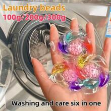 6-In-1 Laundry Detergent Pods, Concentrated Washing Balls, Long-Lasting Fragrance, Heavy-Duty Stain Removal, Fabric Softener, Scented Beads, Liquid Laundry Detergent - Multicolor - View 2