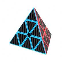 1 Piece Speed Magic Cube With Carbon Fiber Stickers 2x2, 3x3, Pyramid, Special-Shaped Magic Cube, Smooth Rotation, Matte Texture, Children's Brain Teaser Cube Toy, Suitable For Competitions, Children's Gifts - Multicolor - View 12