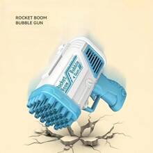 Bubble Gun, Bubble Rocket Launcher, Colorful Lights, Summer Outdoor Toys, Wedding Party Gifts/Christmas Gifts (Excluding Batteries And Bubble Liquid)