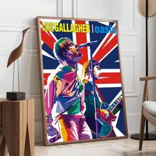 1pc /3PCSWall Art Poster Frameless/Framed Pop Oasis Band Poster Printing Family Living Room Bedroom Entrance Bar Restaurant Cafe Art Painting Decorative Hanging Painting