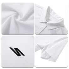 Skechers 1 pieza Camisa tipo polo de manga corta para mujer de Skechers, tejido deportivo cómodo y transpirable de moda