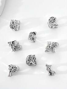 1 pieza de Letra de vid con cuentas de 26 caracteres a la moda como colgante de pulsera y brazalete para mujeres, para hacer joyas DIY, regalo de aniversario de joyería fina para damas