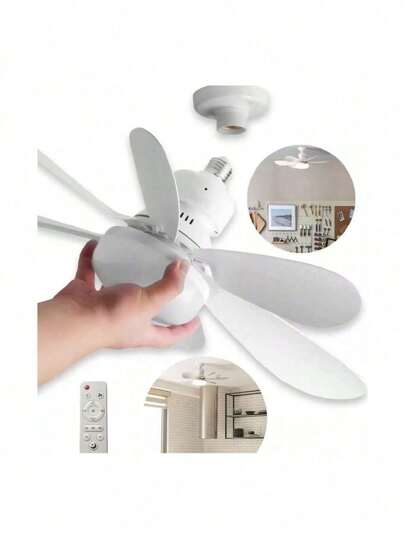 Ventilador Teto Lâmpada 40w Led E27 Ajustável Bivolt