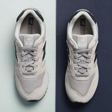 Zapatillas deportivas casuales de estilo retro New Balance NB 565 Series, de caña baja, para unisex ML565CLG - Gris - Ver 4