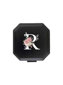 六格便携式药盒，旅行药品收纳盒，迷你药盒（含A-Z字母，不含Q/U），防水维生素容器，露营户外徒步狩猎药品收纳盒，急救包旅行配件 - 彩色 - 查看 12