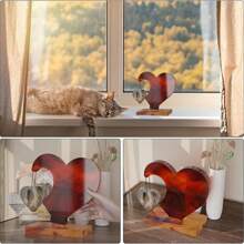 1 Set Large Heart-Shaped Resin Silicone Mold, DIY Photo Heart-Shaped Silicone Mold, Suitable For Home Decor, Wedding Decoration, Graduation Ceremony, Valentine's Day - White - View 8