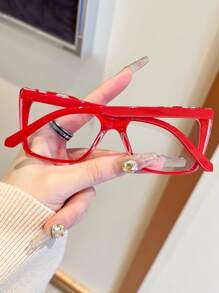 1 Pair Fashion Women Decorative Glasses, Leopard Print Frame Eyeglasses, Suitable For All Seasons, Parties, And Gatherings