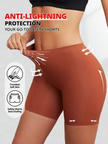FLARIXA 1 Stück nahtlose Shapewear Slip Shorts mit hoher Taille, Bauchkontrolle Unterhose