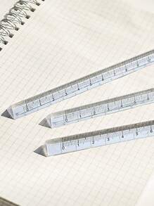 15cm Transparent Plastic Triangle Ruler, Student Stationery Supplies Triangle Scale Ruler, Available In Multiple Colors,School Supplies,Back To School