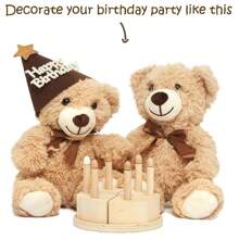 Osos de peluche al por mayor, osos de peluche pequeños al por mayor, paquete de osos de peluche de felpa para decoraciones de baby shower y bodas, y centros de mesa para niños - Multicolor - Ver 6