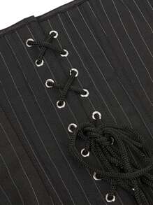 Women's Underbust Vintage Striped Corset, Body Shaping Tank Top For Stage Performance, Role Playing, Daily Wear, Corset Top