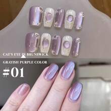 Esmalte de Unha Miss Comoy 15ML Burst Flash Moonlight Leite de Coco 2025 Novo Glitter Fino Popular Lantejoulas Unha de Gato Unha Brilho Adesivo de Unha Comumente Usado em Salão de Beleza