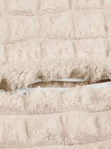 Kit Of 2 Cushion Covers 45cmx45cm Velvety In Soft Decorative Plush With Zipper - Frapé - Ver 3