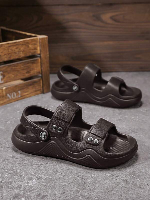 Men's Summer New Thick Sole Non-Slip Beach Sandals, Suitable For Fishing, Driving, And Going Into The Water