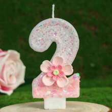 Shiny Pink Number Candles, Birthday Candles, Birthday Decorations, Happy Birthday, Cake Candles, Room Decorations