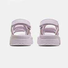 CAMEL CROWN 女士凉鞋，新款夏季女士沙滩鞋，女士防滑软底魔术贴凉鞋 - 丁香灰 - 查看 2