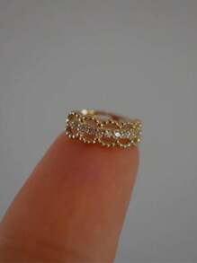 BALMORA 1 par de brincos de prata esterlina S925 da moda com renda de ouro 18K, fivela de orelha vazada de zircônio, estilo gota de orelha pequena, brincos de alça de orelha para meninas/mulheres/namoradas/mães, presente de festa retrô, uso diário, presente de aniversário, comemoração, dia