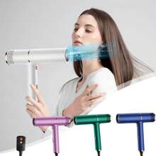 Portable Hair Dryer Professional Ionic Hair Dryer,, Powerful Blow Dryer For Fast Drying,Compact & Folding Blow Dryer For Family, Travel, Salon Use. - US B Type Plug(110-127V) - View 1