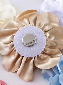 19CM轻奢哥特式夸张一字肩大花胸针立体连体西装连衣裙女聚会晚宴 - 花 - 查看 9