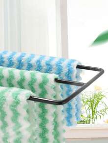 Multifunctional Cloth Hanging Rack, Sponge, Cleaning Brush Storage Rack No Hole Countertop, Wall-Mounted Sponge Towel, Kitchen Drainage Rack, Kitchen Utensil Storage Rack, Storage Rack (Black) - Multicolor - View 4